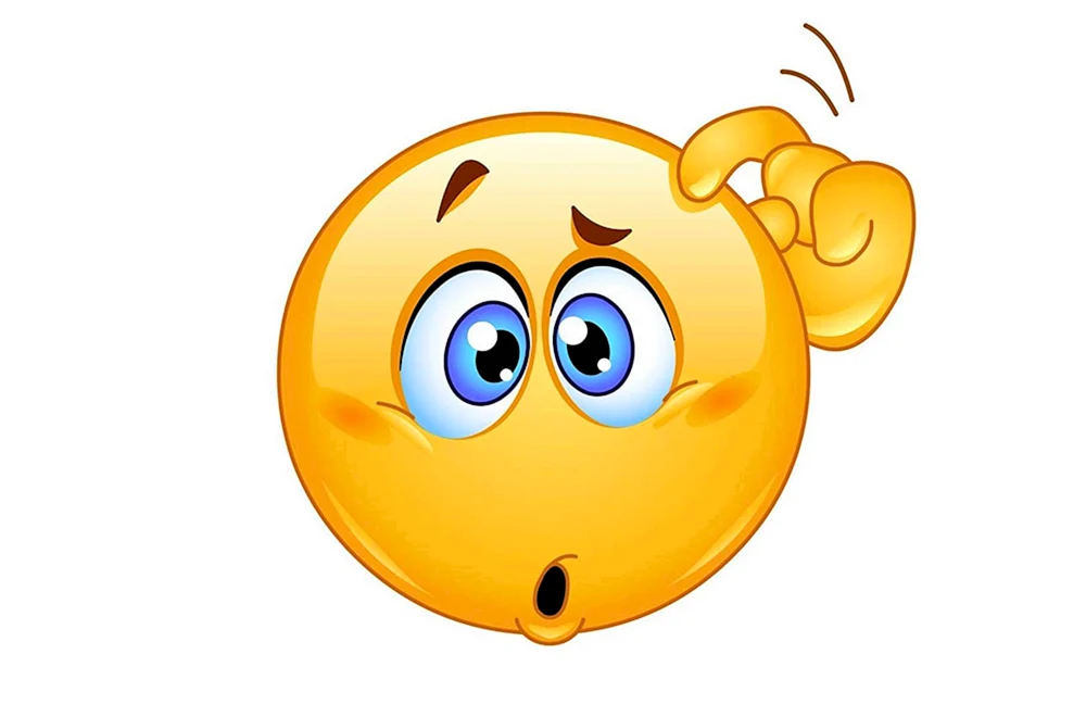 Überraschtes Emoticon