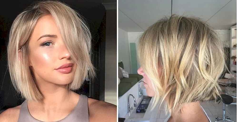 Balayage auf Bob Cascade