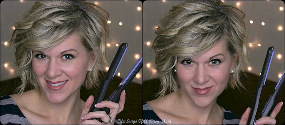 Bob-Locken mit Bügeleisen