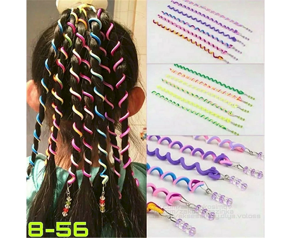 Bunte Strähnen im Haar