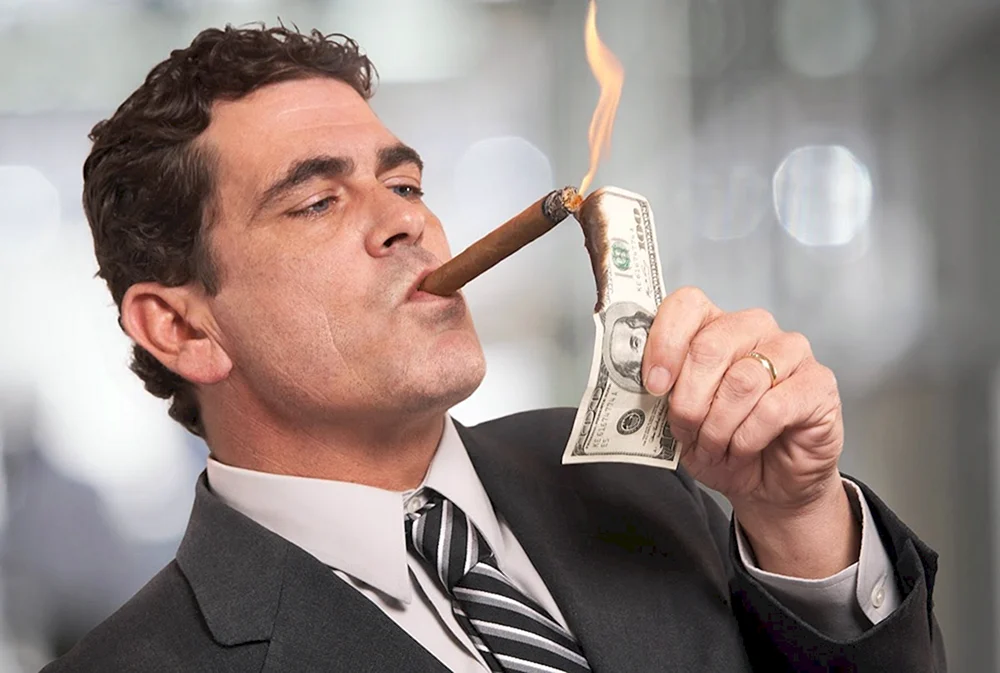Ein erfolgreicher Mann mit Geld