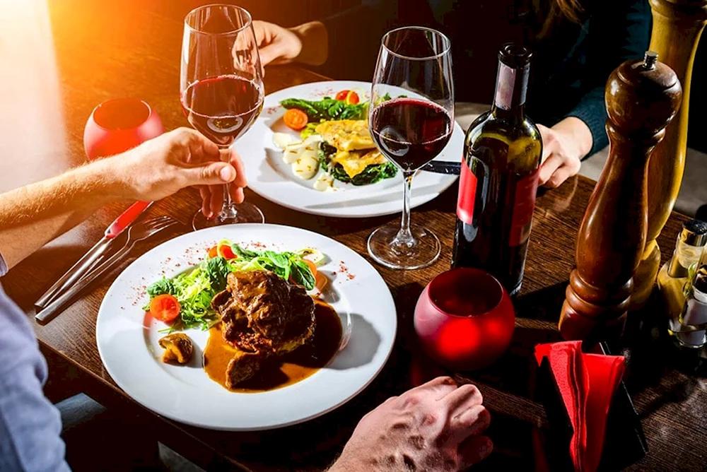 Abendessen im Restaurant