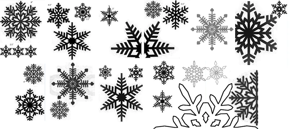 Schneeflockenmuster zeichnen