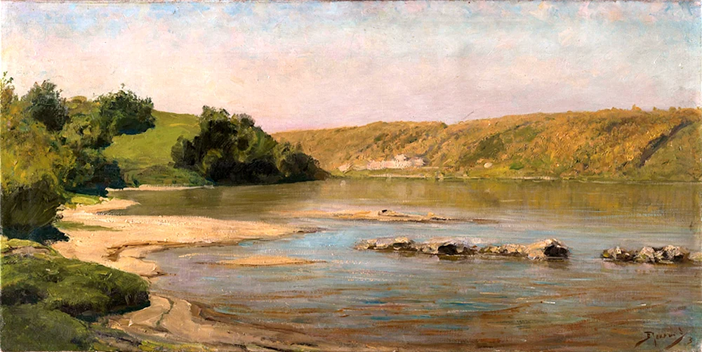 Vasily Polenov Kloster über dem Fluss