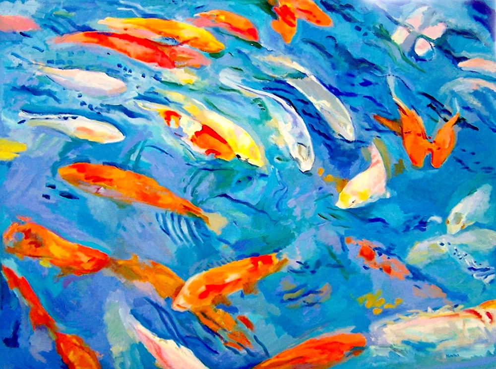 Von Basil - Stillleben mit Fisch 1866