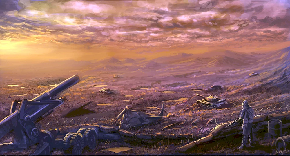 Mittelalterliches Concept Art Schlachtfeld