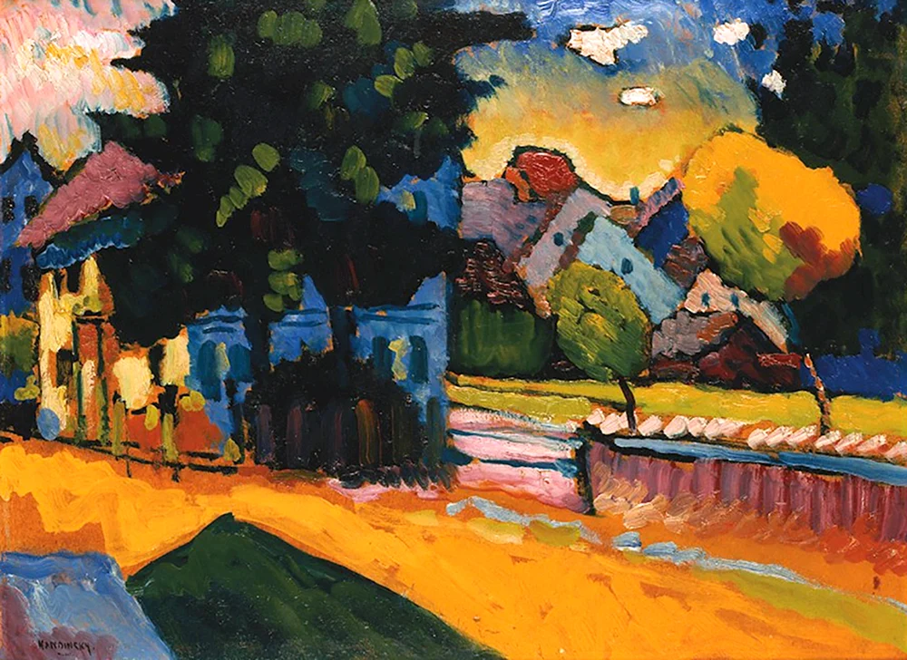 Vassily Kandinsky ‚Landschaft in Murnau‘ 1908