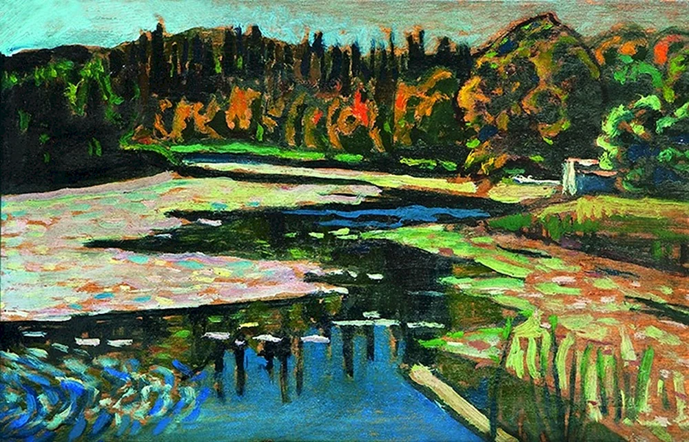 Vasily Kandinsky „Landschaft in Murnau“ 1908