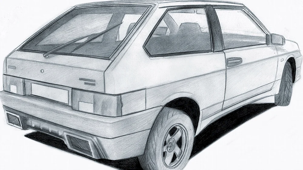 VAZ 2109 Umriss