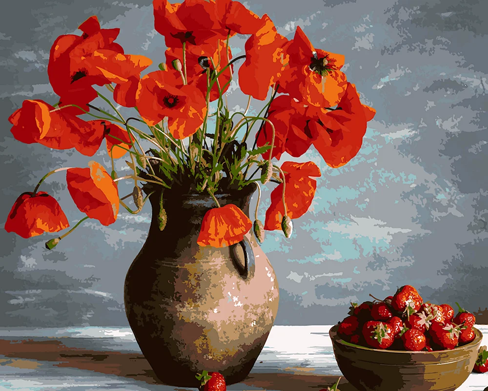 Vase Stillleben mit Blumen