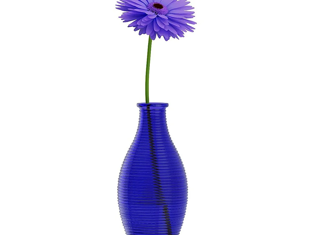 Vase blau