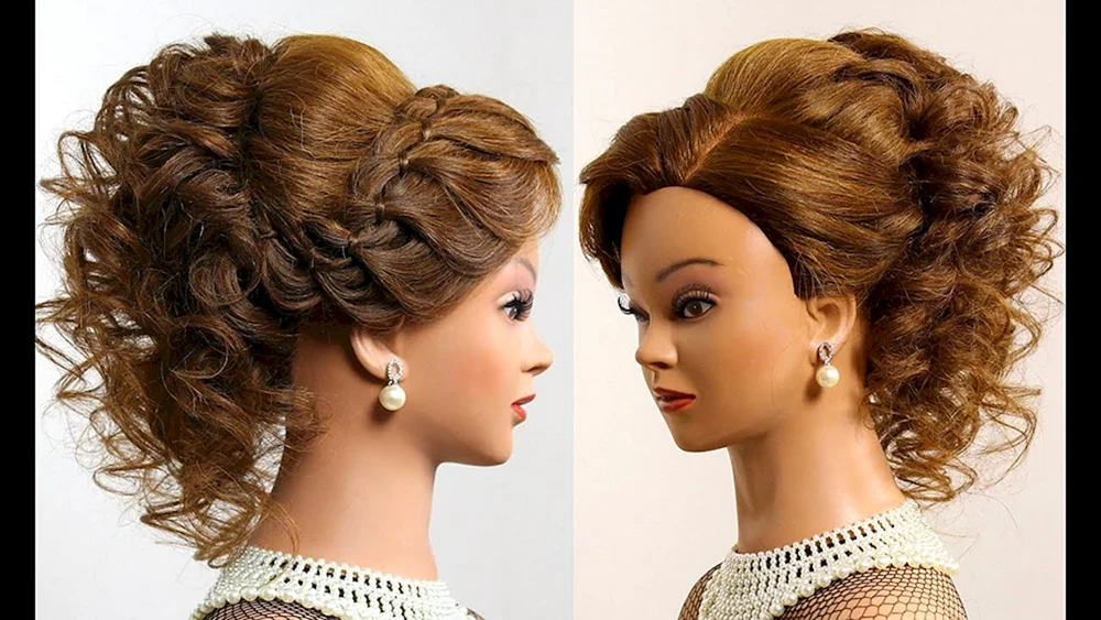 Abendfrisuren für mittelhaar