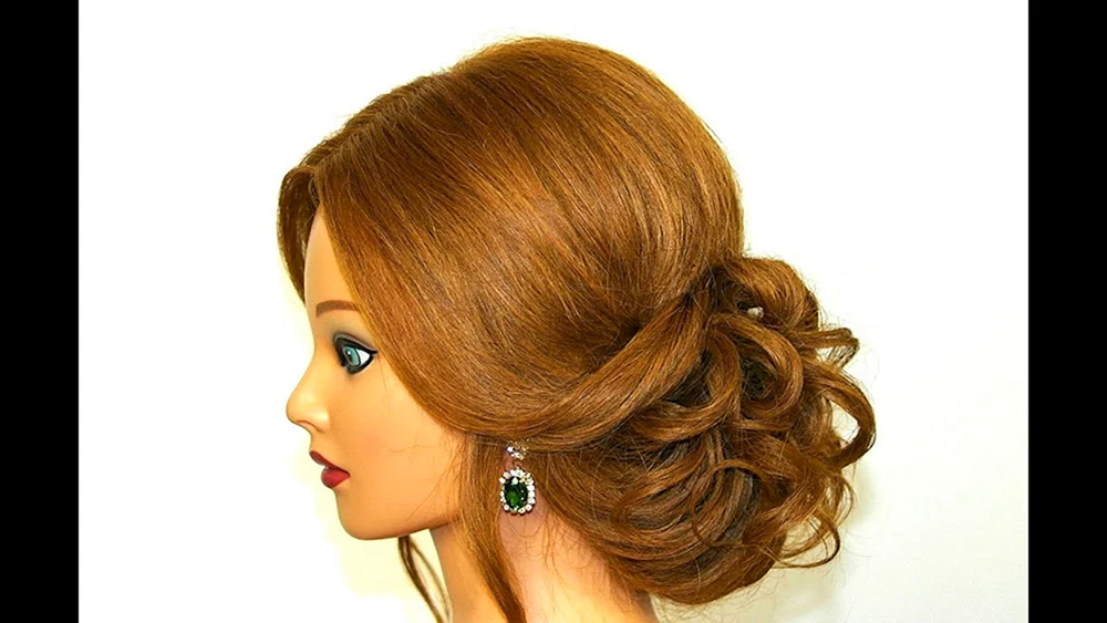A Frisuren auf mittlerem Haar