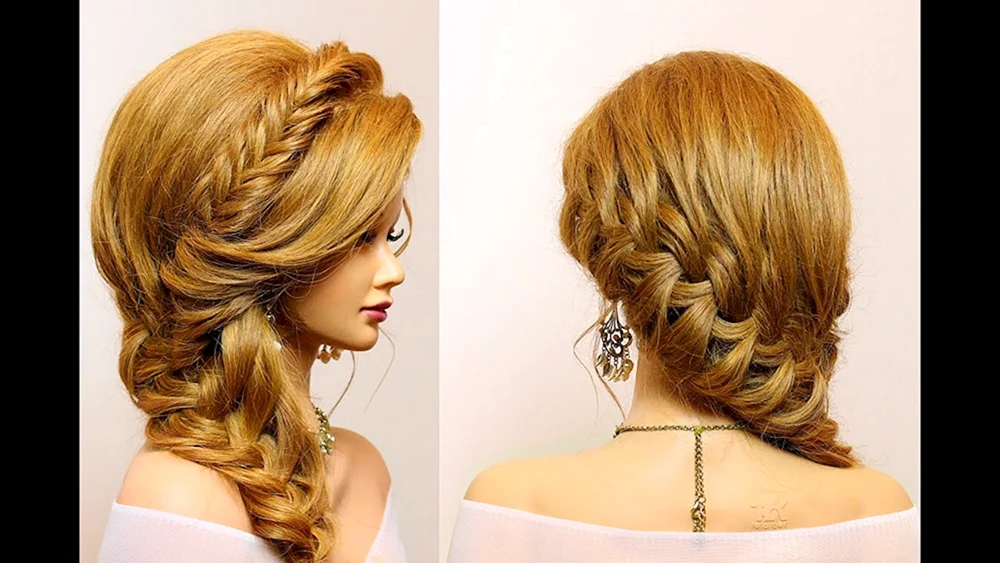 Schleifenfrisuren mit losem Haar