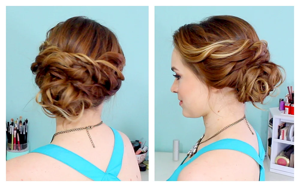 Abendfrisuren für mittleres Haar