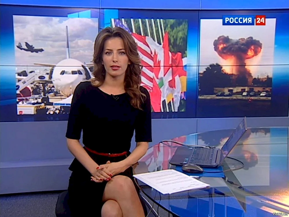 Broadcasterin von Russland 24 Ekaterina Gracheva