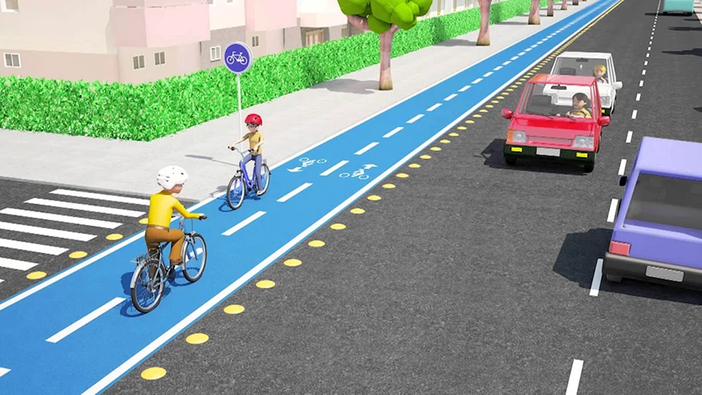 Fahrradspur