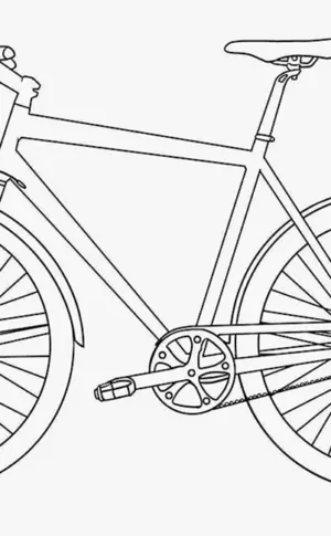 Fahrrad ausmalen