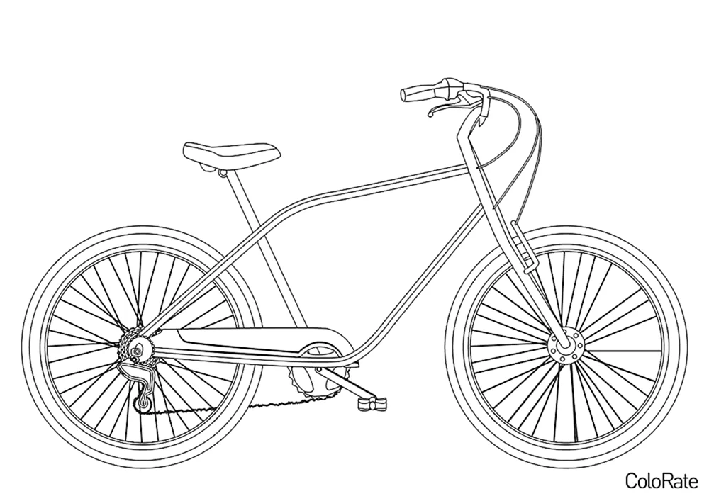 Fahrrad ausmalen