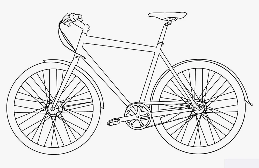 Fahrrad ausmalen