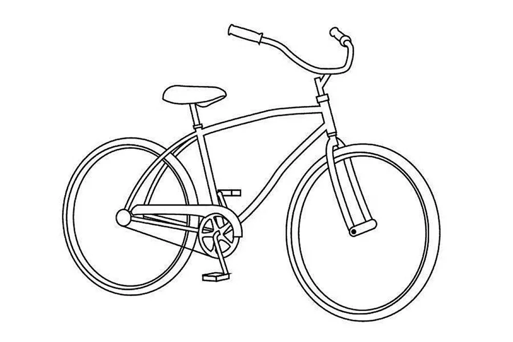 Fahrrad ausmalen