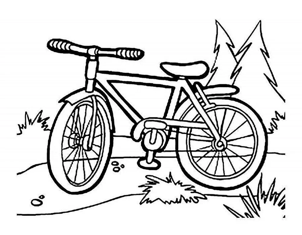 Fahrrad ausmalen