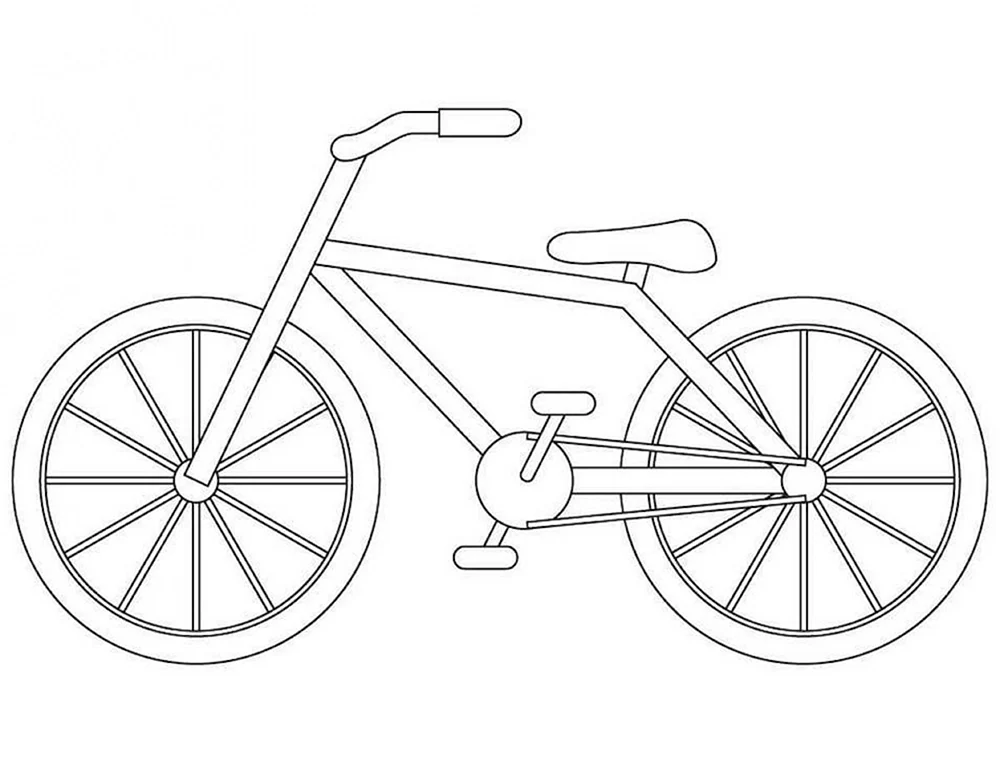 Fahrrad ausmalen