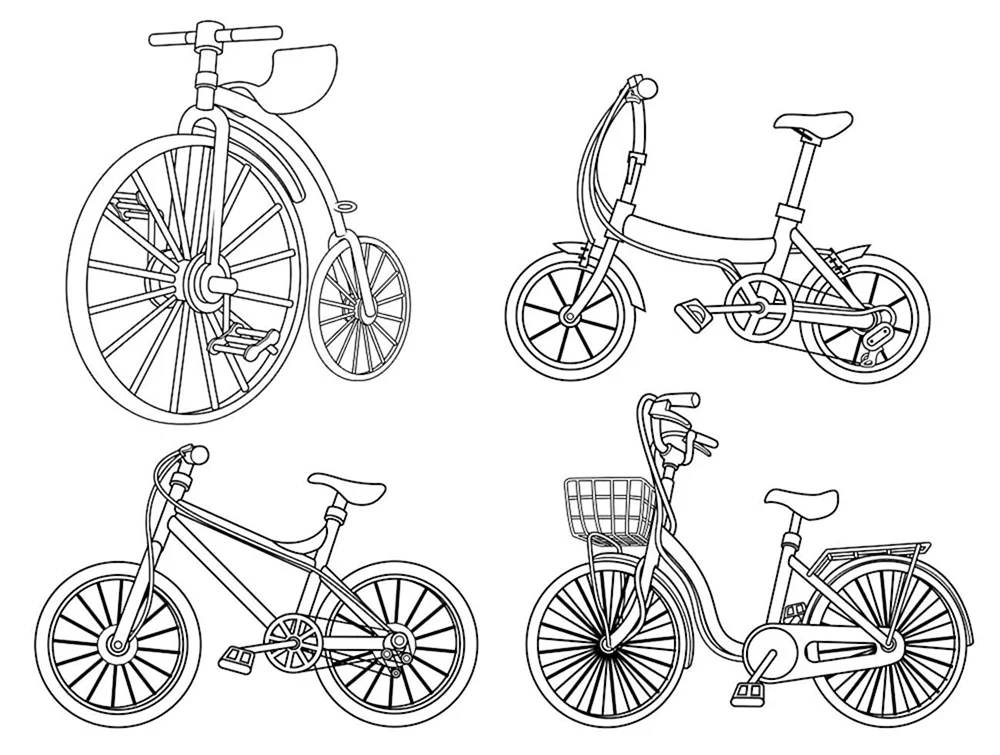 Fahrrad ausmalen