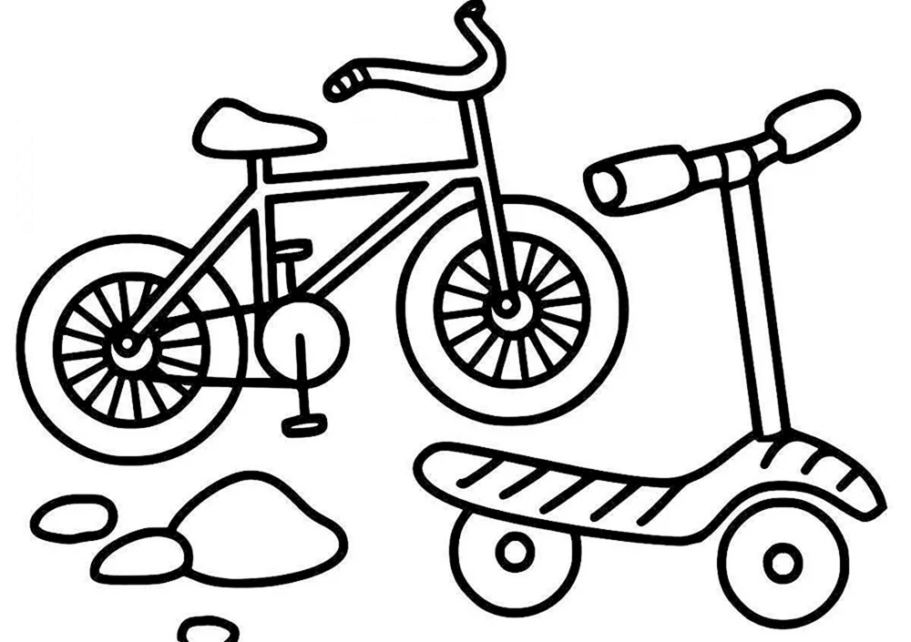 Fahrrad ausmalen