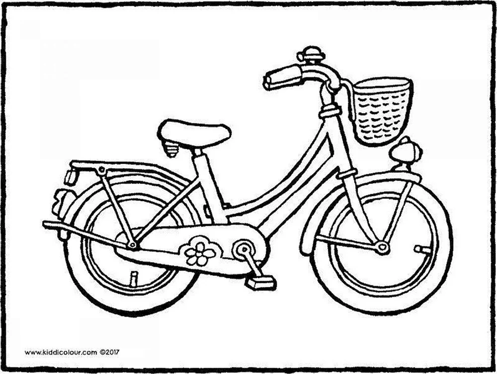 Fahrrad ausmalen