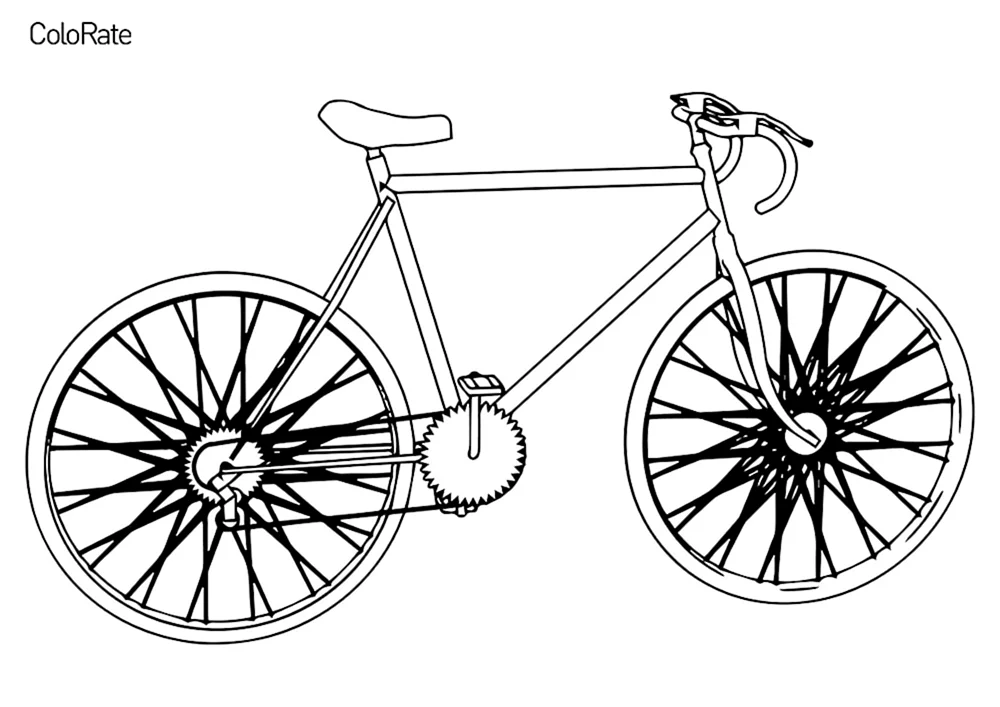 Fahrrad ausmalen Ausmalen