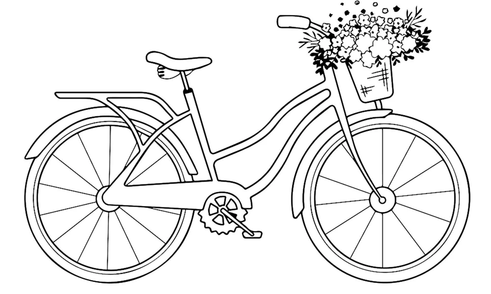 Fahrrad ausmalen