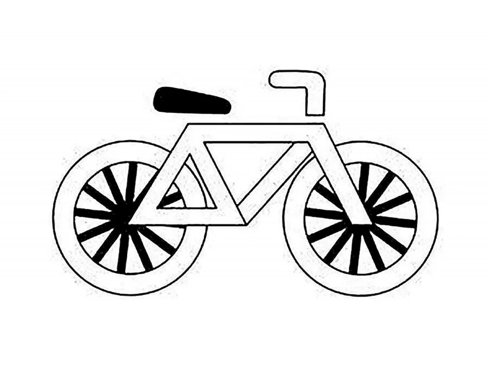 Fahrrad ausmalen