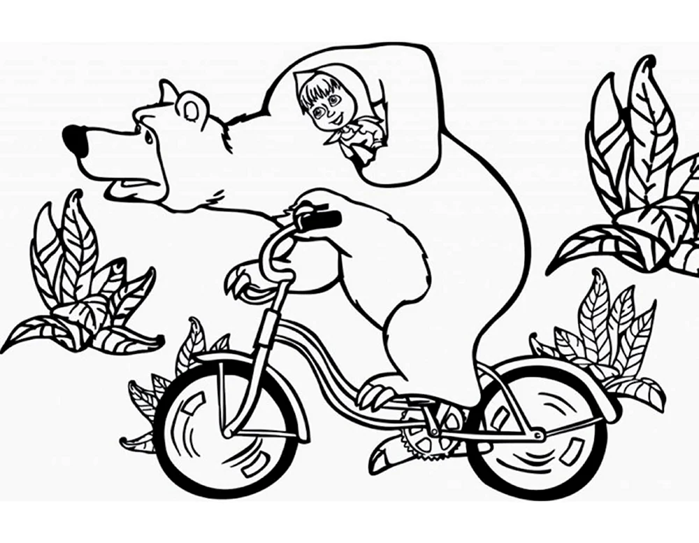 Fahrrad ausmalen