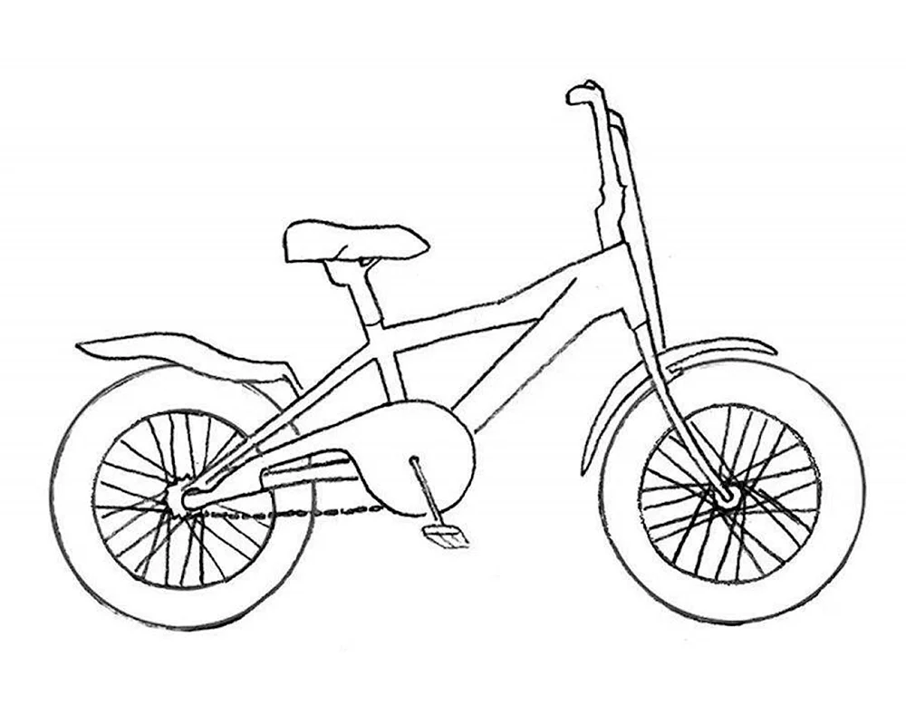 Fahrrad ausmalen