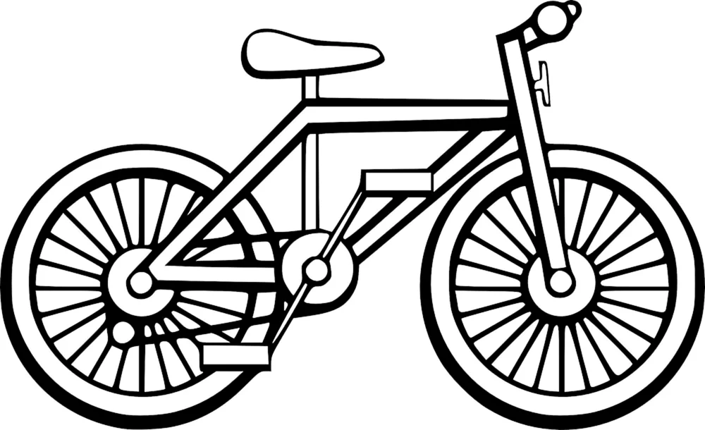 Fahrrad ausmalen