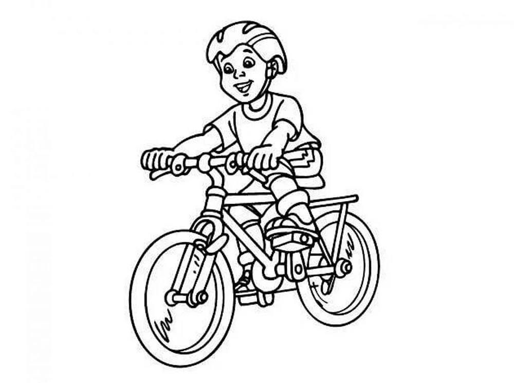 Fahrrad ausmalen