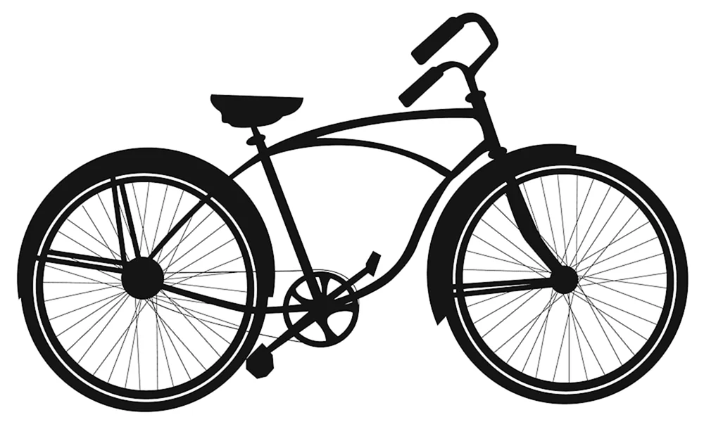 Fahrrad zum Ausmalen für Kinder