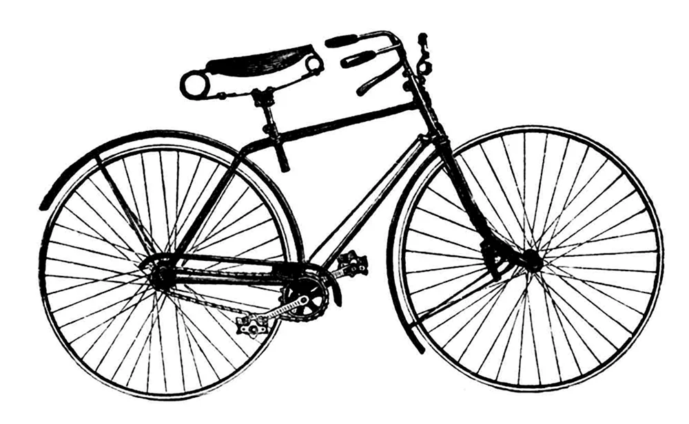 Fahrrad Vintage Seitenansicht