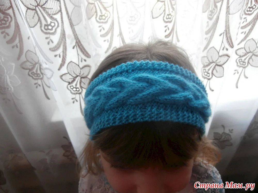 Stirnband gestrickt