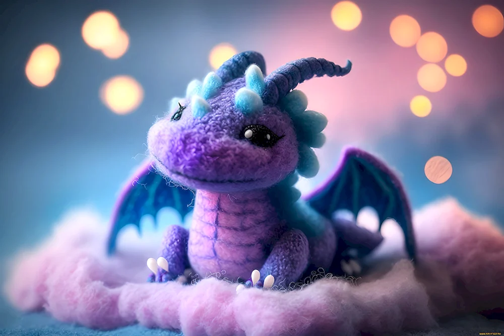 Gestrickter Drache.
