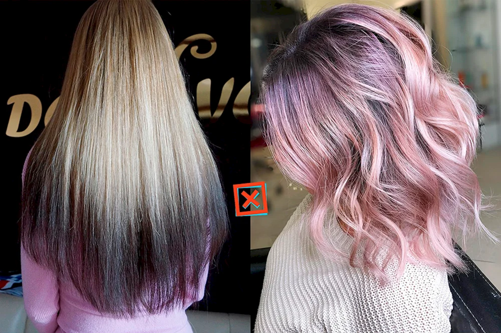Blonde Haarfärbung