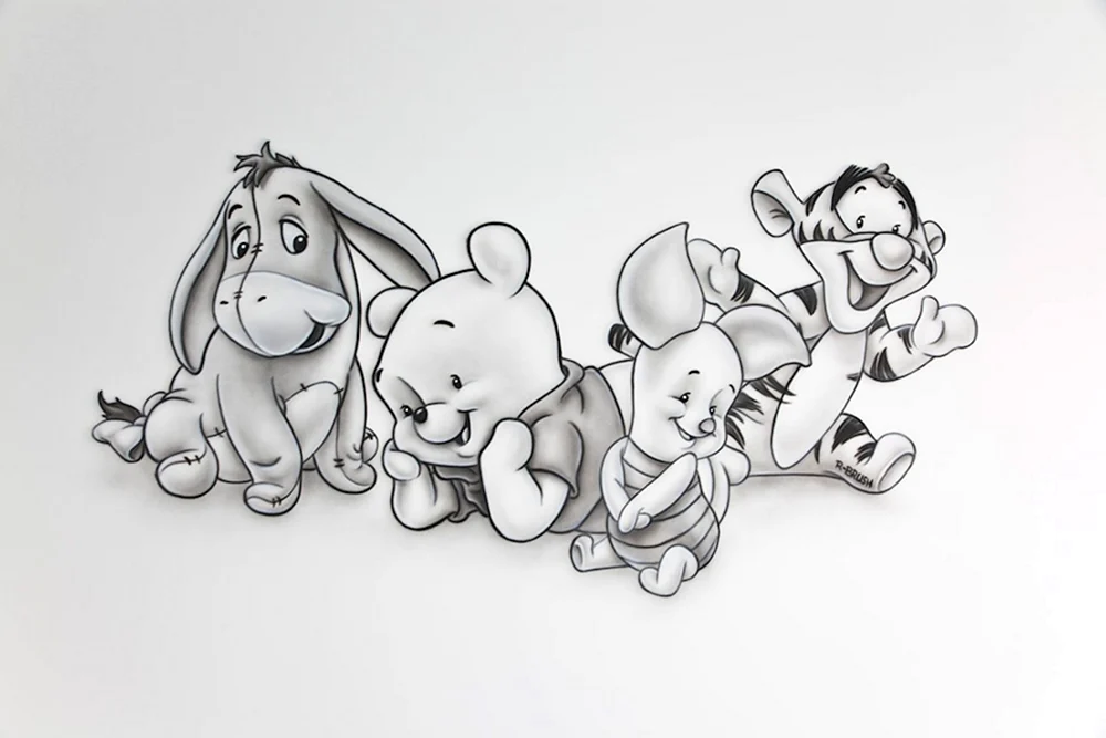 Winnie Puuh Disney Zeichnung