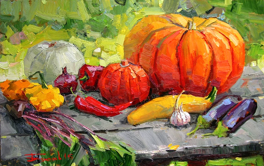 Herbstststilleben Malerei