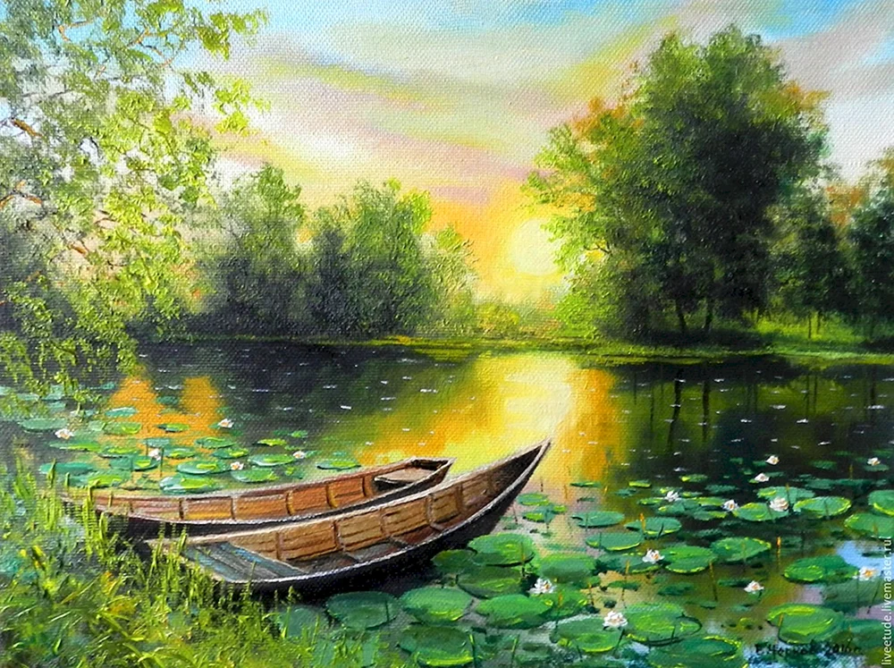 Künstler Maxim Iljin Waldlandschaft