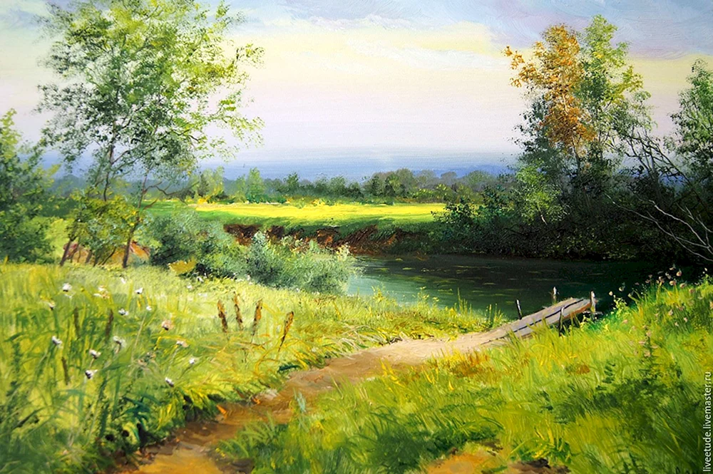 Wladimir Tschernow Landschaftsmaler Sommerbilder