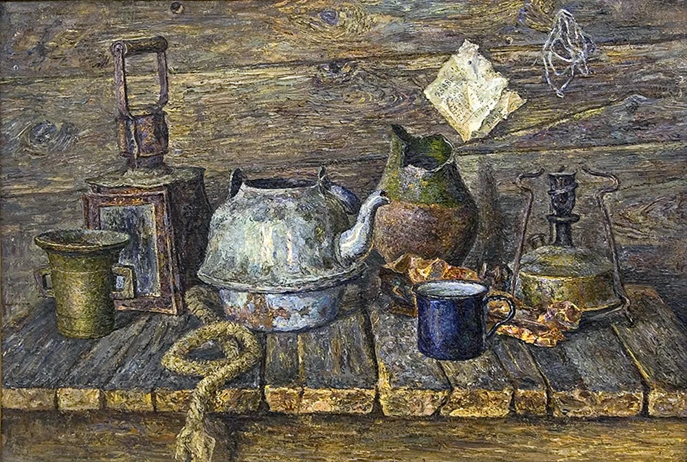 Wladimir Fjodorowitsch Stoscharow „am Samowar“