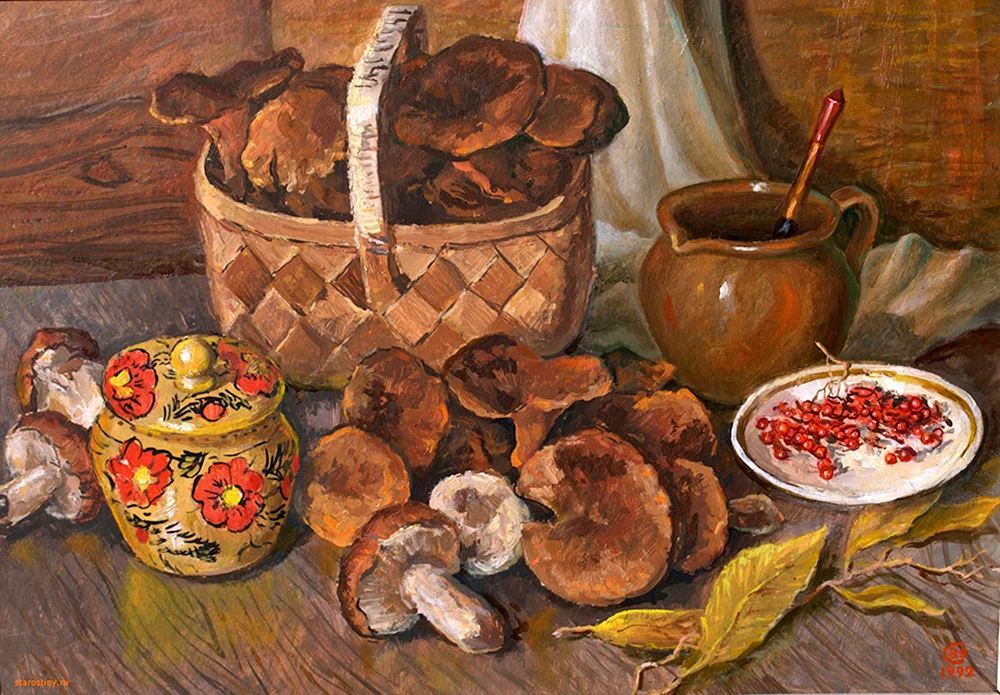 Wladimir Fjodorowitsch Stoscharow „am Samowar“