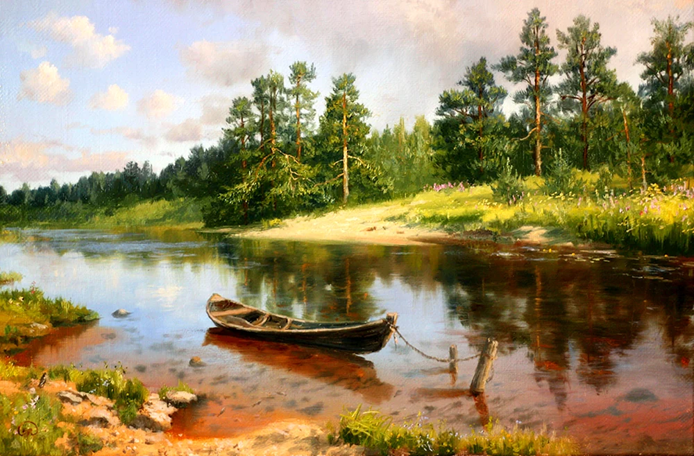 Elena Korableva Maler Landschaft Sommer
