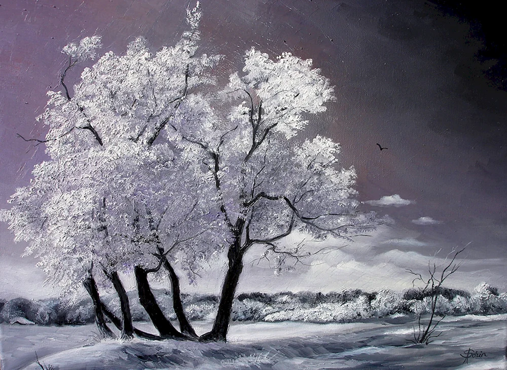 Vladimir Sorin Winterlandschaften.